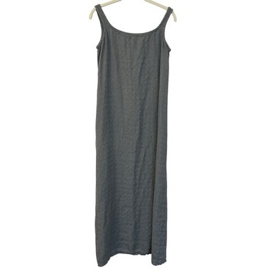 Eileen Fisher Irish Linen Woven Maxi Midi Dress Size XS Gray Vintage  Lagenlook | eBay