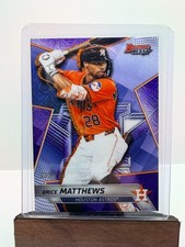 2025 Bowmans Best Purple Mojo Refractor /250 Brice Matthews TP-18 Astros 