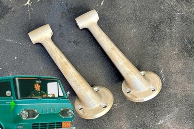 1961-1967 Ford Econoline Side Mirror Arm PAIR #C1UB17743A CAST ALLOY REPRO NEW