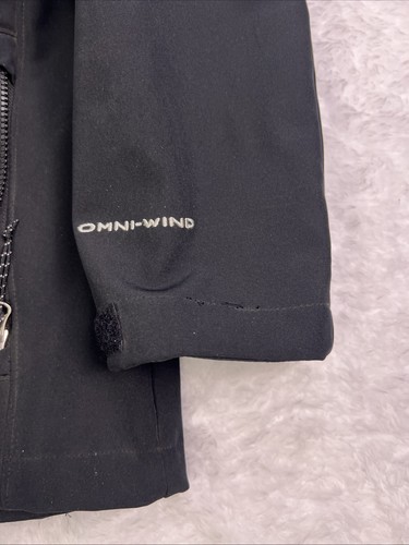 Columbia Men’s Full Zip Hooded Jacket Black 2XL Omni-Wind, Weather Resistant - Picture 3 of 8