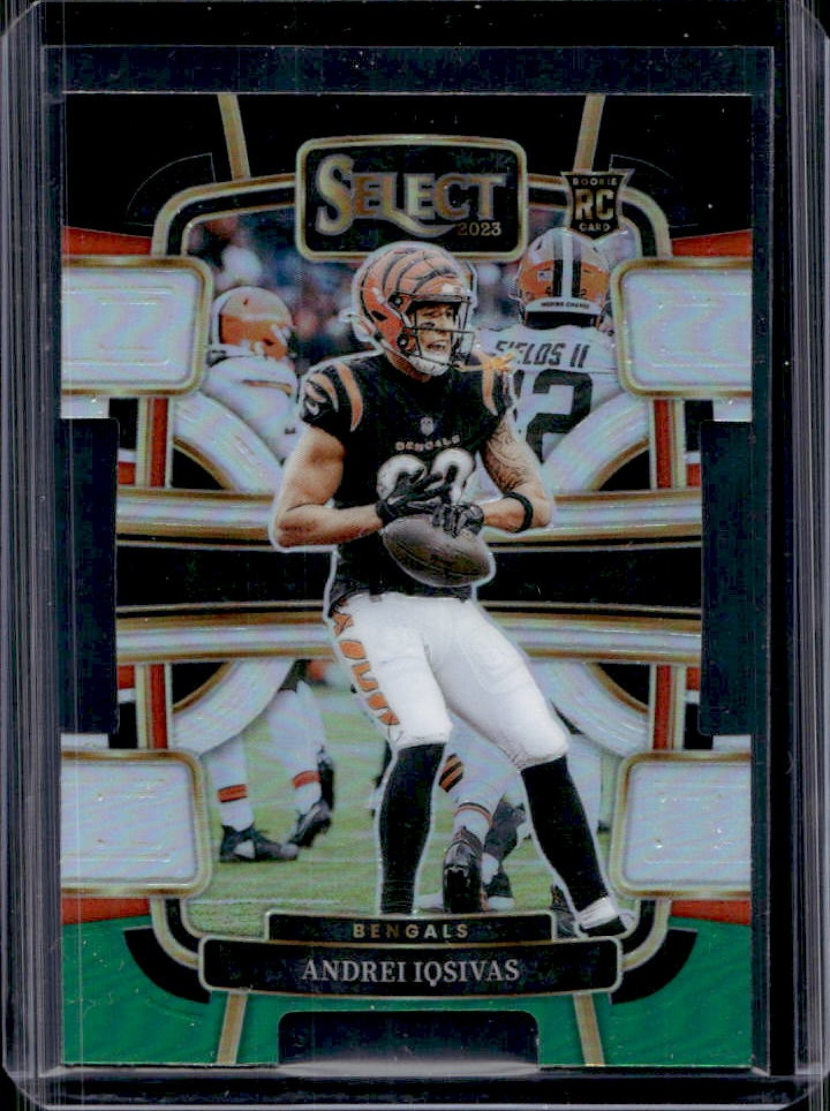 2023 Select Andrei Iosivas RC Black and Green Prizm Die Cut Concourse #21