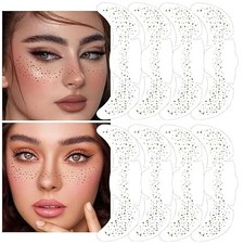 8Ps Face Glitter Speckles Patches, Brown Glitter Freckles Face B0DNXFMMJ8