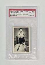 PSA GRADED 4 EX 1935 United Tobacco World Famous Boxers Boxing JACK SHARKEY #33