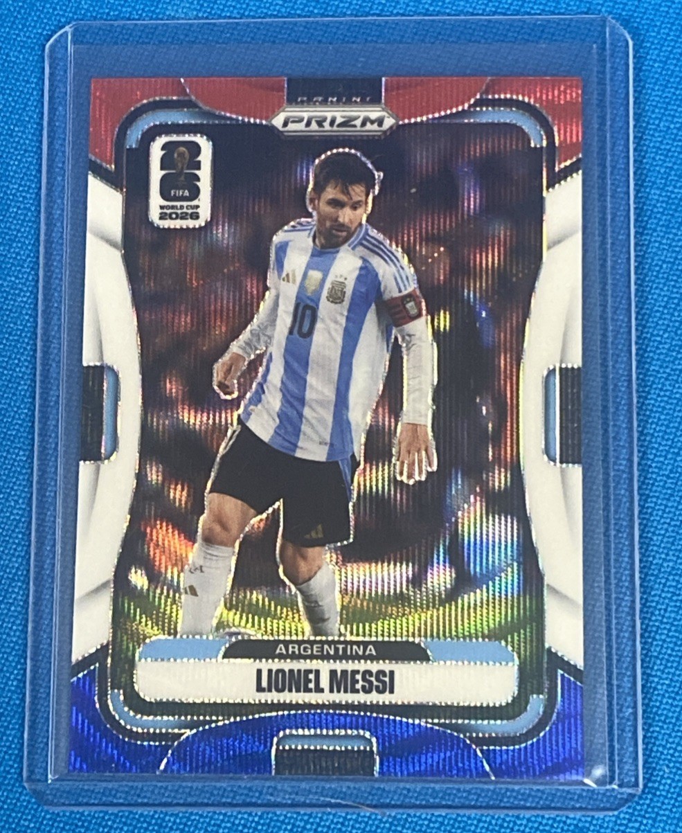 2026 Prizm FIFA World Cup #10 Lionel Messi Red/White/Blue RWB READ!!!! view 1
