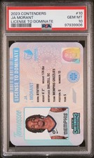 2023 Panini Contenders License To Dominate #10 Ja Morant PSA 10