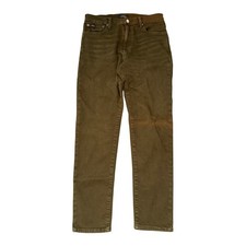 Polo Ralph Lauren Boys Sullivan Slim Jeans Olive Green Brown Size 18 Kids