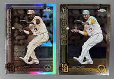 2025 Topps Chrome Manny Machado Sepia Refractor, Bonus Base Card (read) #53