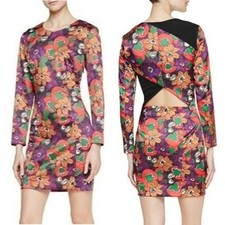 Veronica Beard NWT Floral Dress Cut Out Back Sheath Mini 4