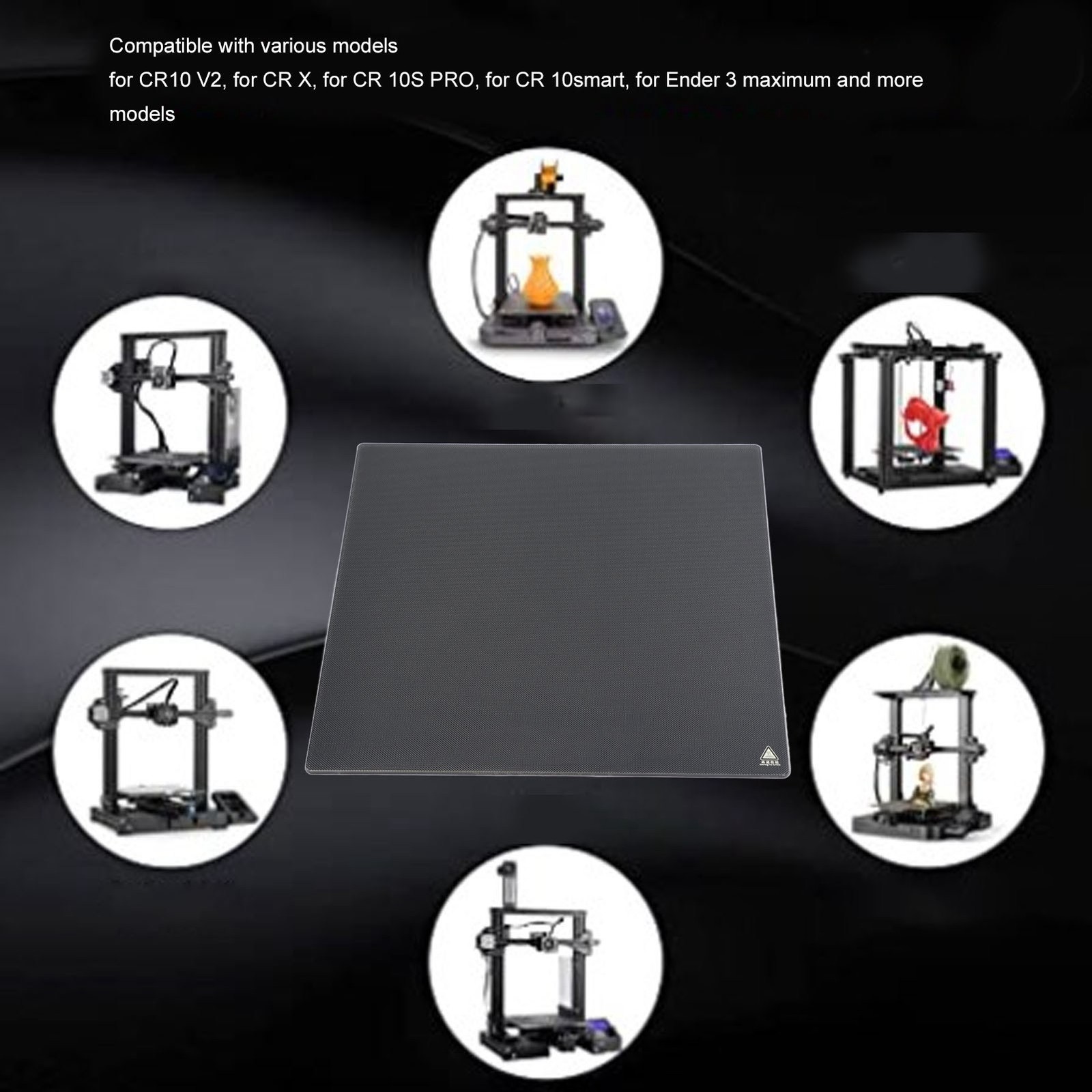3D Printer Platform 320x310x4mm Tempered Glass Strong Adhesion Simple Mold