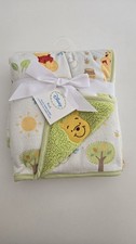Disney Winnie the Pooh Soft Baby Blanket Velour Front Sherpa Back