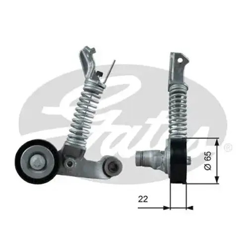 Multi-ribbed V-belt tensioner T39373 GATES for MERCEDES-BENZ A-CLASS CLA Coupe