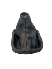 Real Leather Shift Boot With Retainer Frame For Bmw E46 Red Stitching Manual Real Leather Shift Boot With Retainer Frame For Bmw E46 Red Stitching Manual