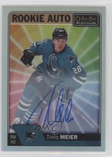 2016-17 O-Pee-Chee Platinum Rookie Rainbow Color Wheel Timo Meier #R-TM Auto z3c