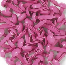 Doodlebug BRADS-070  Mini Brads .125" 25/Pkg-Bubble Gum