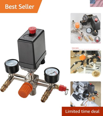 #ad #ad Heavy Duty Pressure Switch Manifold and Regulator for 90 120 PSI Compressors $56.99