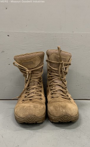 Reebok Rapid Response RB8977 Coyote Brown Side Zip Tactical Boots Size Men 10M