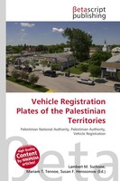 Lambert M. Surhone (U. A.) | Vehicle Registration Plates Of The Palestinian...