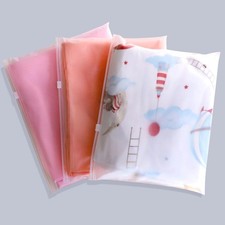50Pcs Shirt Bags, 12x10inch Frosted Zipper Plastic Bags for 