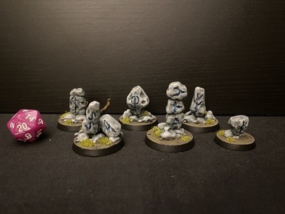 Dungeons And Dragons Runensteine bemalt Goonmaster Games Gelände Dressing DND