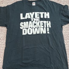 The Rock Vintage T-Shirt Layeth the Smacketh Down Adult XXL WWF