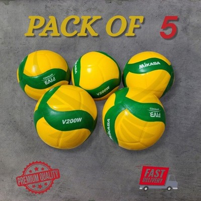 Mikasa V200W Volley Ball | FIVB Approved 2019 Match Ball | SIZE 5 | PACK OF 5