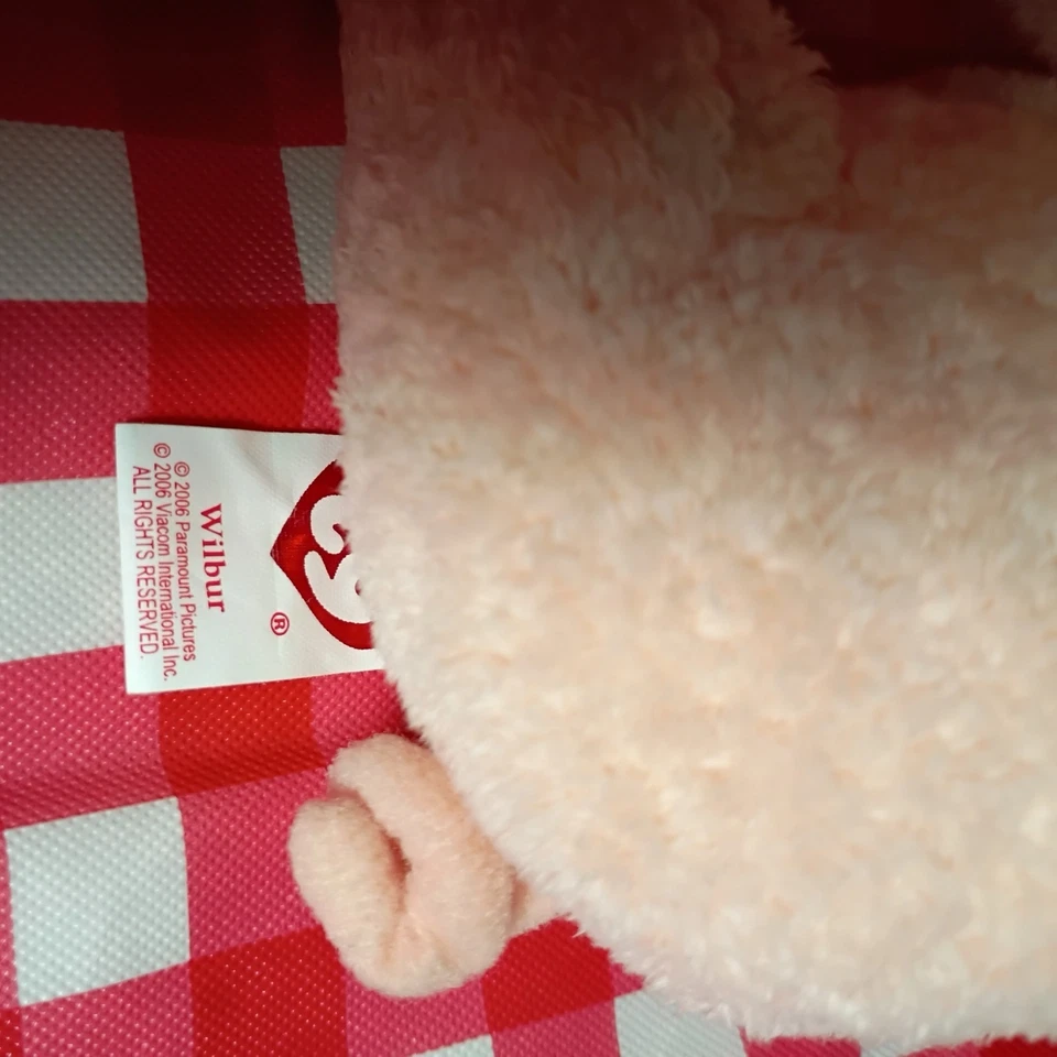 Ty 2006 Charlotte’s Web WILBUR the PIG 6" Beanie Baby - Image 3 of 4