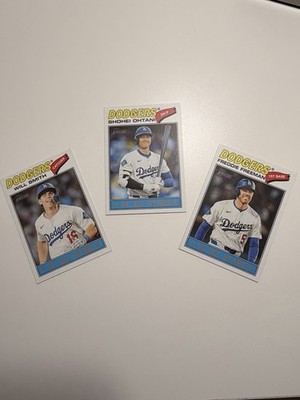 Topps 2026 Heritage Dodgers NL All-Stars + NLCS Card (Ohtani, Smith, & Freeman)