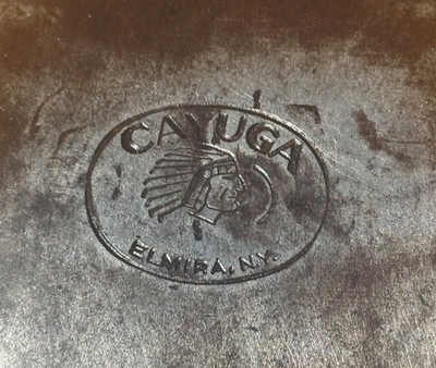 Vintage Cayuga Axe Head Double Bit Peeling Pattern Great Indian Chief Emblem 3/2