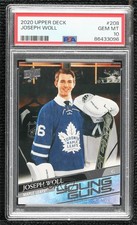 2020-21 Upper Deck Young Guns Joseph Woll #208 PSA 10 GEM MT tu6