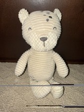 Modern Moments Ribbed Bear Baby Lovey Bear Gerber Tan Plush