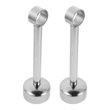  2 Sets Support De Tige Cheville Supports Tringle Placard Porte-tringles