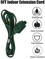 16/2 Duty Indoor Green Extension Cord 9 Feet ...