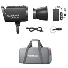 Godox Litemons LA300Bi Bi-Color LED Monolight Black, Travel Kit With Bag