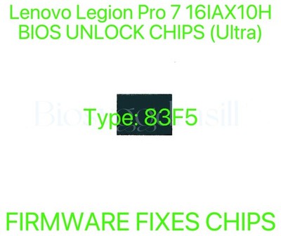 Lenovo Legion Pro 7 16IAX10H, ADMIN NO PASSWORD FIRMWARE BIOS CHIP Type: 83F5