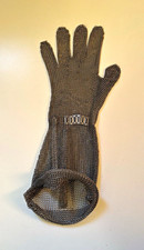 Industrial Metal Mesh Cut-Resistant Protective Work Glove Gauntlet Cuff Single