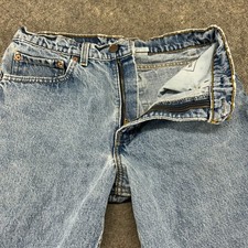 VINTAGE Levis 550 Jeans Mens 32x32 Blue Relaxed Tapered Light Wash USA Made 90s