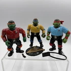 TMNT Star Trek Lot Of 3 Mikey Raph Leo Action Figure 1994 Vintage