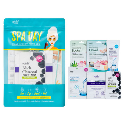 Spa Day Kit, 6 Relaxation Essentials, Hydrating & Detoxifying for Radiant Skin,
