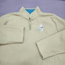 Disney Store Tinker Bell Fleece Pullover Sweatshirt Light Green XXL