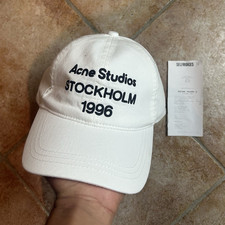 Acne Studios STOCKHOLM 1996 Baseballkappe Wei...