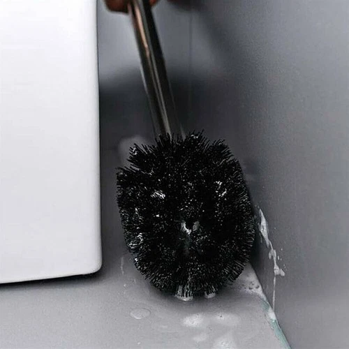 2x Stainless Steel Toilet Brush Set Bathroom Loo Cleaning Brush Sturdy Bristles - Picture 7 of 7