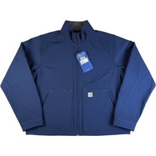 Carhartt Super Dux Women XXL Navy Blue Softshell Jacket Rain Defender OJ5534-W
