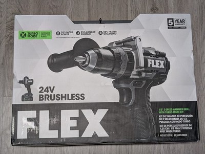FLEX 24V 1/2'' 2-Speed Hammer Drill w/Turbo Mode Kit (FX1271T-2B)