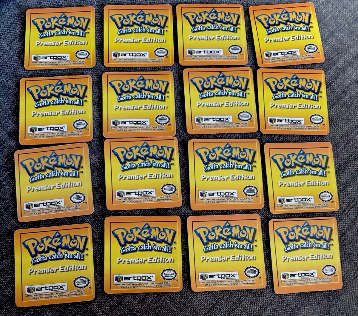 Pokemon Artbox Premier Edition Series One Holographic Mini Cards 1999 Set  Of 16 | eBay