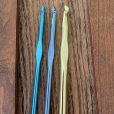 3 Crochet Hooks Needle Size J / 5.75 mm by BOYE K/101/2 6.50 MM 10MM