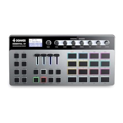 Donner Essential D1 Performance Beat Machine Drum Machine Synthesizer Sampler