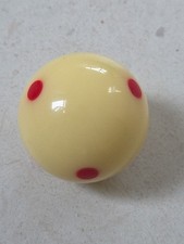 Vintage 6 Spot Snooker Cue Ball Training 142g Cream Crystalate Measles Style 