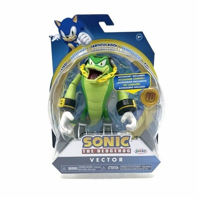 Jakks Pacific Sonic The Hedgehog Vector 4  w/ Super Ring Action Figure