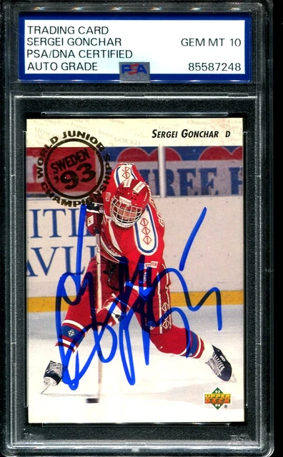 1993-94 Upper Deck Sergei Gonchar RC #272 Signed Rookie Card PSA/DNA Autograph