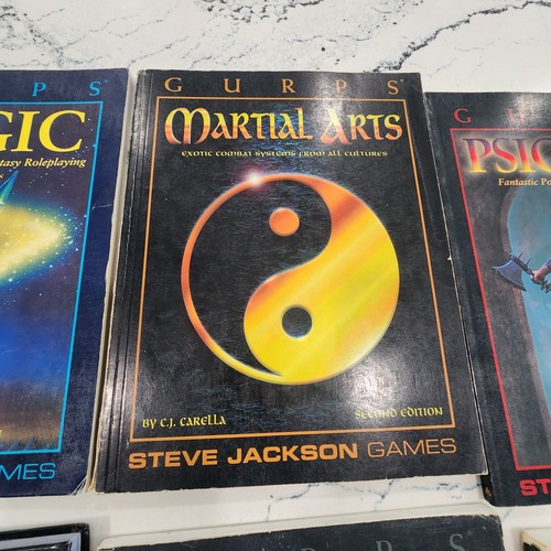 Lot 8 Gurps Game Lot Basic Sets Role Playing Fantasy Magic Set Hardcover Soft - Picture 5 of 9